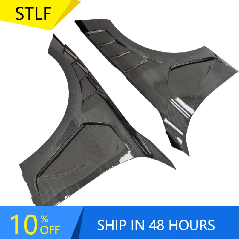 

STLFSuitable for BMWs 4 Series G22 G23 Retrofit Upgrade with Perforated Carbon Fiber Fender Mudguard Pair