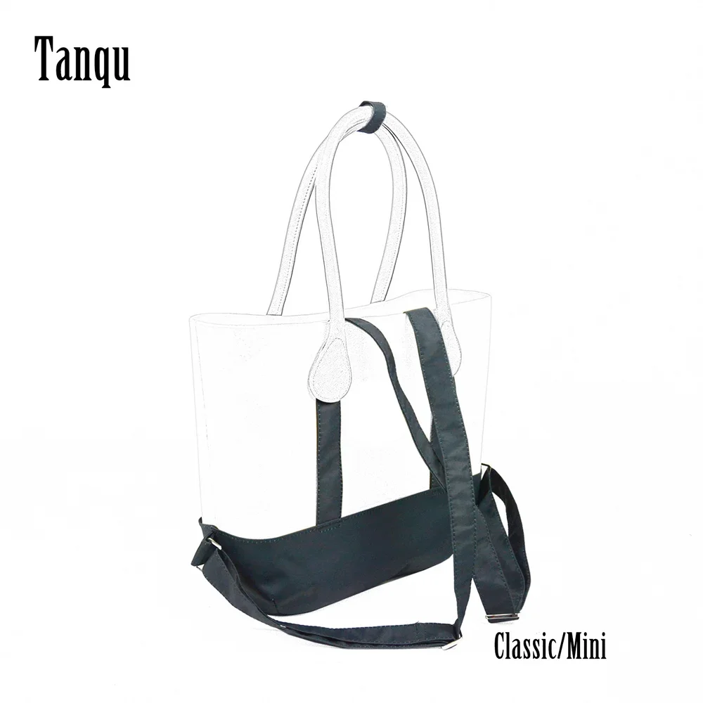 Tanqu New Strap Belt Microfiber Fabric Backpack Kit for Big Obag Classic Mini O Bag