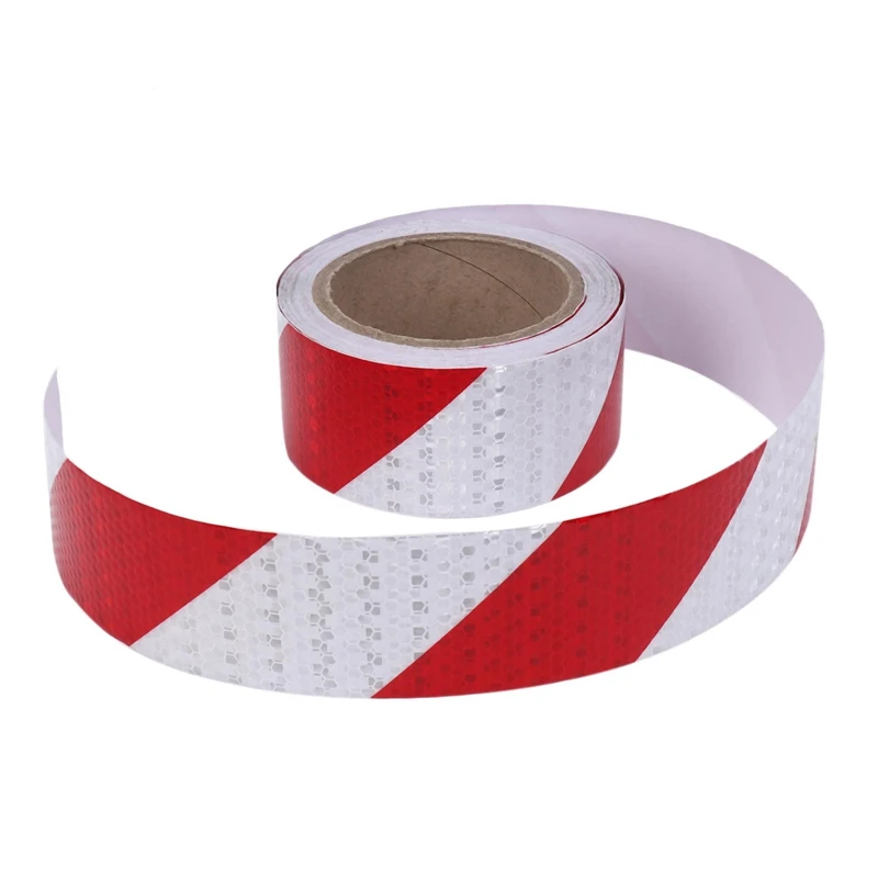 2 Stuks 10M X 5Cm Veiligheidswaarschuwingstape Reflecterende Tape Zelfklevende Tape Reflecterende Strip Verkeer Reflecterende Stickers