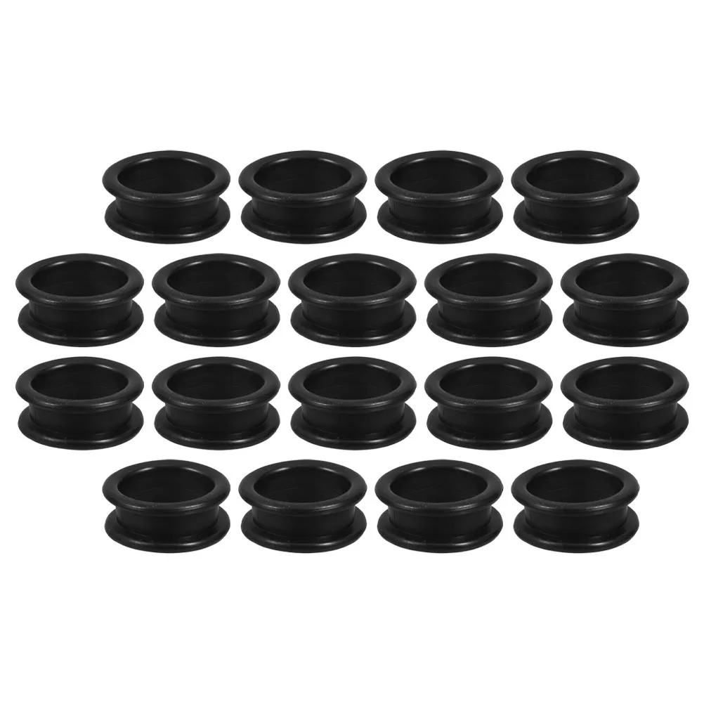 

18Pcs Hair Scissors Finger Rings Silicone Grips Inserts for Grooming Tools Reusable Rubber Protectors for Cutting Efficiency