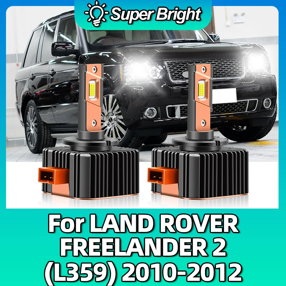 Car Light D1S LED 12V Headlight Bulb 100W Replace 1:1 HID 6000K 80000LM Lamps For LAND ROVER FREELANDER 2 (L359) 2010 2011 2012