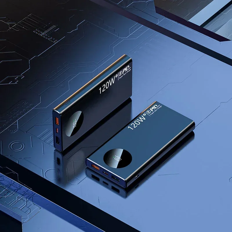 Xiaomi 120W 50000MAH แบตสำรองความจุสูงชาร์จเร็วแบตสำรองแบบพกพาได้สำหรับ iPhone Samsung Huawei 2024NEW