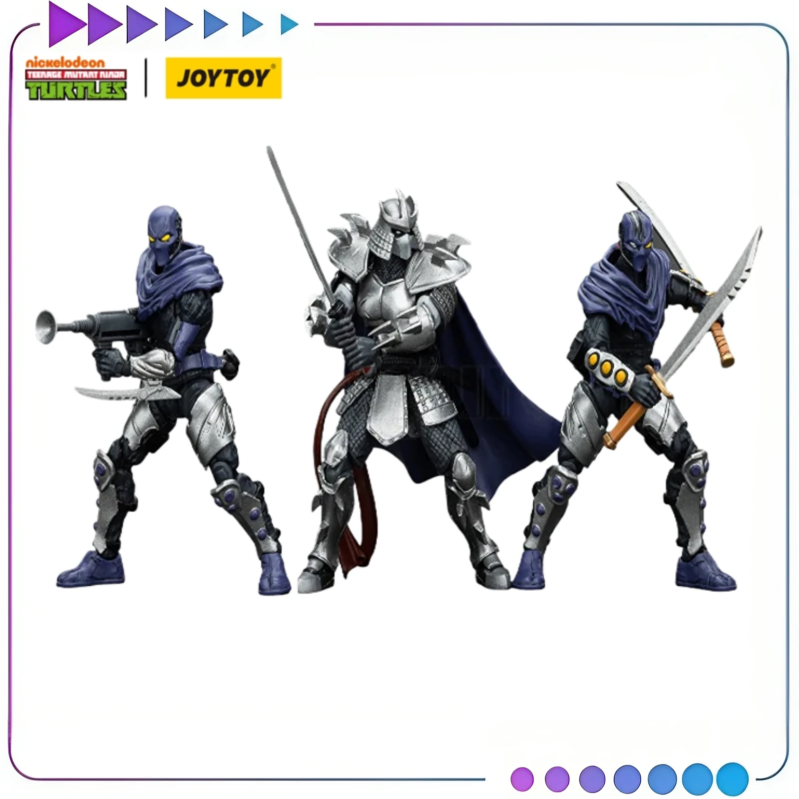 

【Оригинал】JOYTOY TMNT Черепашки ниндзя Shredder Foot Clan A Foot Clan B 1/18 Фигурка Аниме Коллекция игрушек Украшения