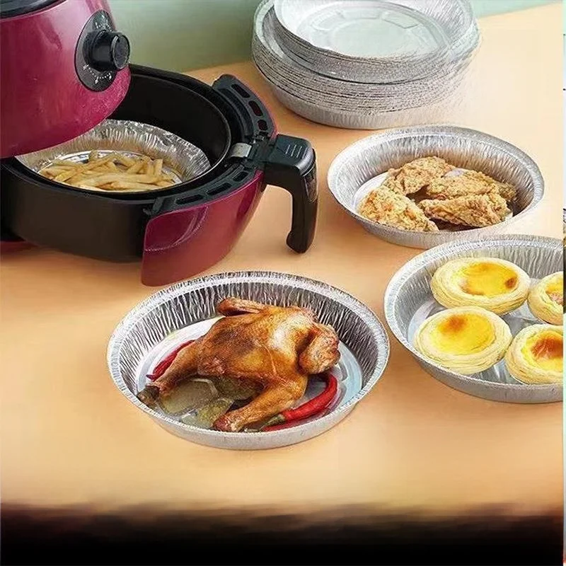 thickened-aluminum-foil-box-takeaway-barbecue-disposable-round-small-circular-new-model-aluminum-foil-dish-home-use-tin-bowl