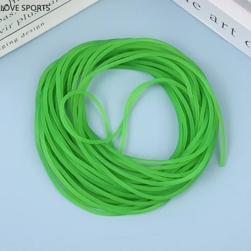 1000g/lot Diameter 4.5mm Solid Elastic Fishing Rope About 65 Meters High Elastic Latex Elastic Rope For Sportsman Accessories