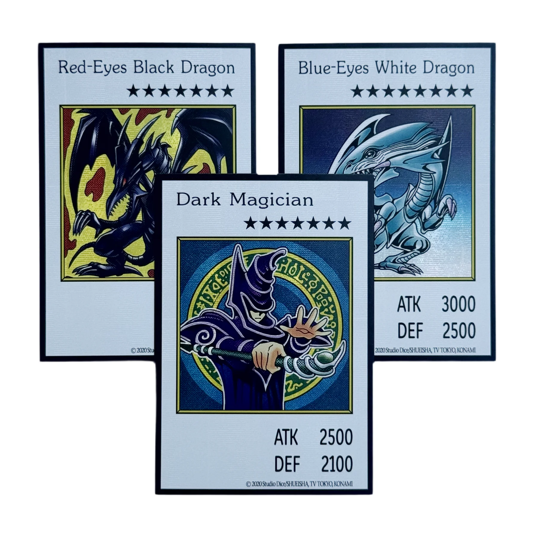 Yu-Gi-Oh! Collection DIY Proxy Cards Manga Blue-Eyes White Dragon Dark Magician Red Eyes Black Dragon Non-Original Gift Card TCG