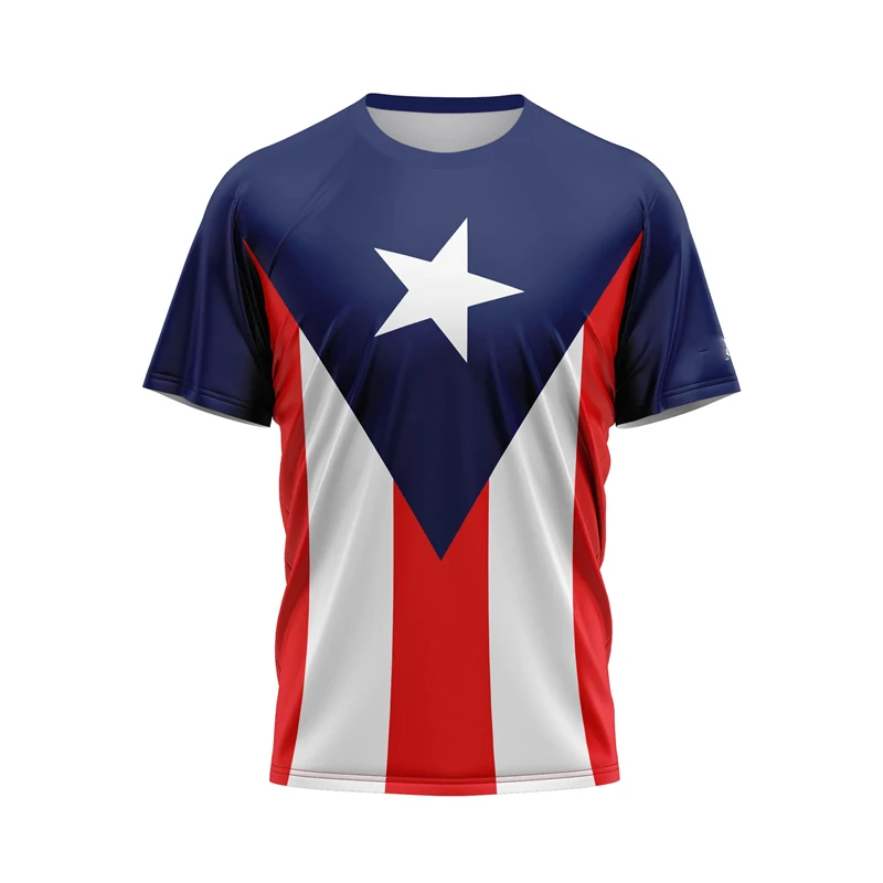US State Flag 3D Print T Shirt For Men Summer Casual O-neck Short Sleeve Tops Fashion Comfortable Breathable Oversized T-shirts