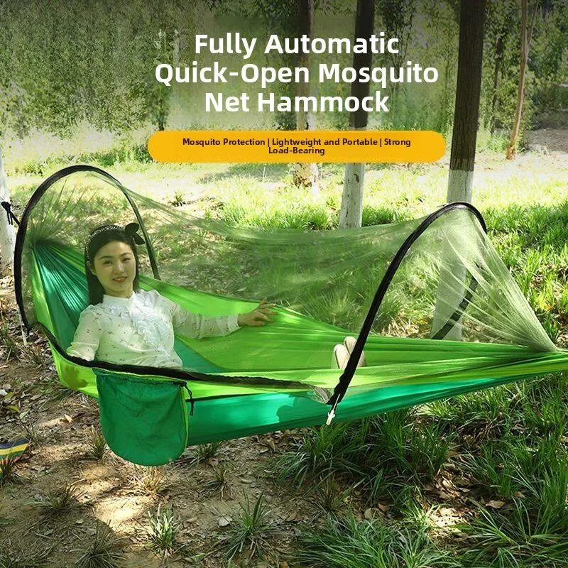 

Mosquito-Resistant Hammock Portable Outdoor Camping Swing Chair for Children And Adults Double with Mosquito Net Southeast As...