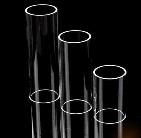 Custom Processing OD 15-50mm Quartz Tube Heat Resistant Transparent Hollow Explosion Proof Glass