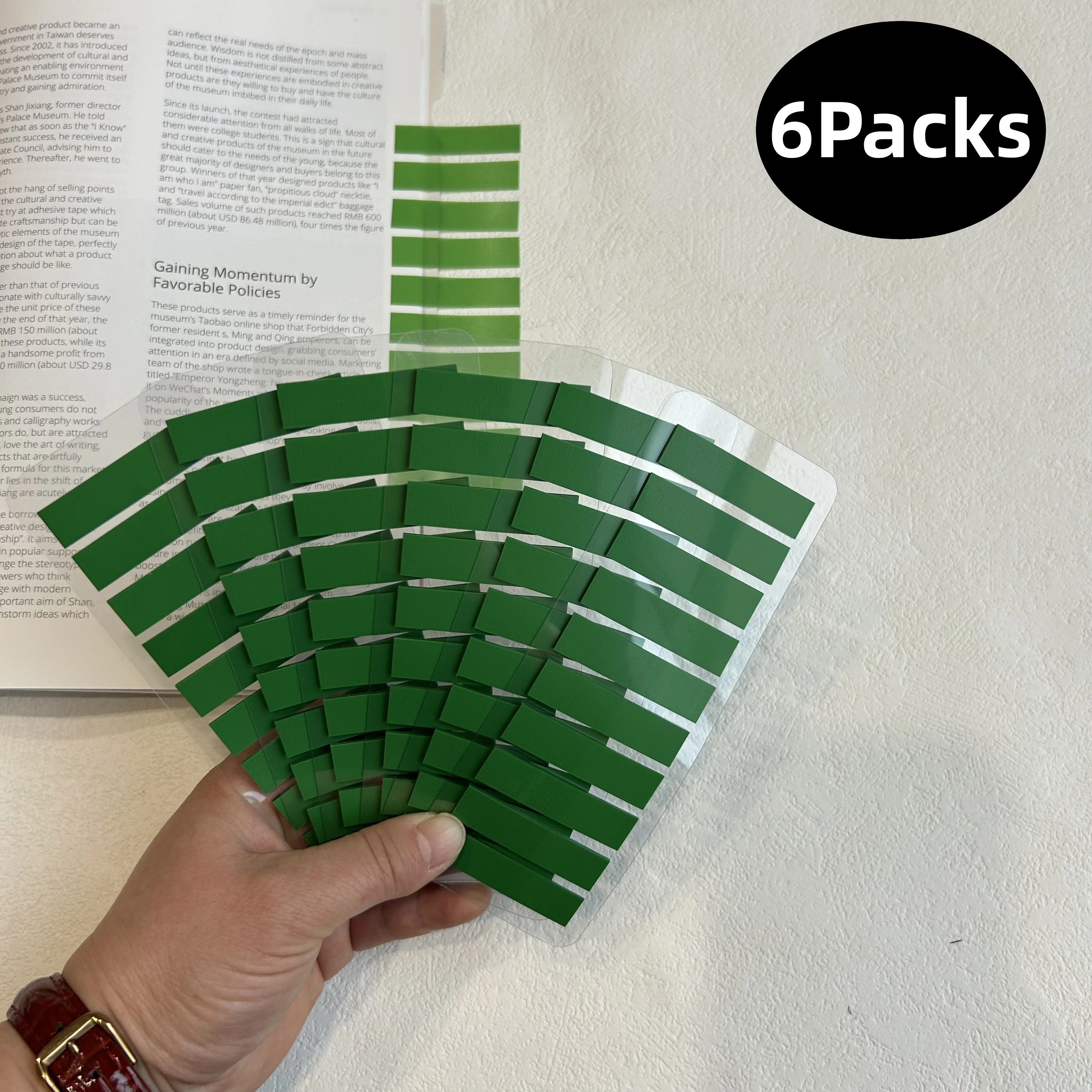 1200 Sheets Creative Transparent PET Waterproof Sticky Note Pads Notepads for School Stationery Office Supplies