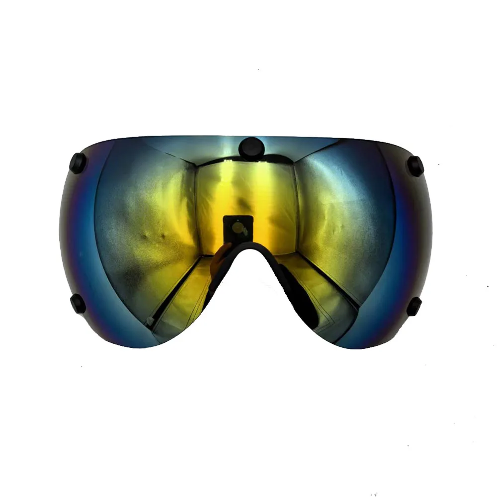 عدسة خوذة الترياتلون الاحترافية فائقة الوضوح وعدسة تبادل متعددة الألوان أحادية اللون مقترنة مع خوذة ركوب الدراجات TT #1