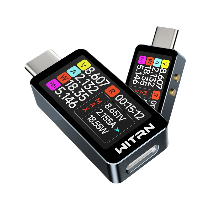 WITRN CC1 USB Tester PD3.1 Type-C  4-28V  PD3.1 Voltmeter & Ammeter Current Tester PD monitoring for Laptops Phones MacBook