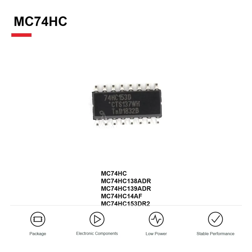 10PCS/LOT   SOP16 MC74HC138ADR MC74HC139ADR MC74HC14AF MC74HC153DR2  HC138A HC138AG HC139AG HC139A 74HC14A HC153