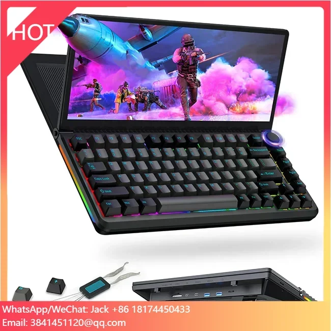 

Mechanical Gaming Keyboard K3 Portable Multifunctional Keyboard With 13'' Touchscreen USB/SSD Expansion For Windows