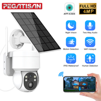 1080P WIFI Solar Camera PIR Human Detect Color Night Vision Outdoor IP Camera with 7800mAh Battery Surveillance PTZ Camera ICSee