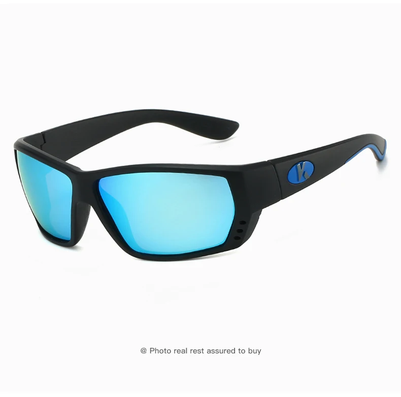 KAROS Herren Sport Polarisierte Sonnenbrille Radfahren Angeln Sonnenbrille Mountainbike Outdoor Sport Angelbrille – Detail 14