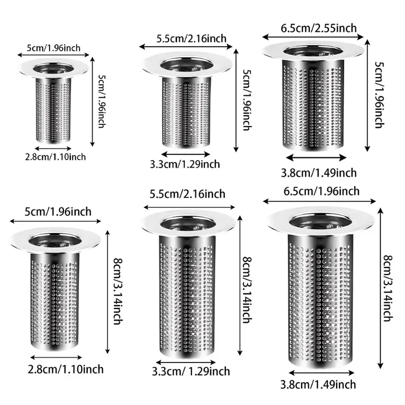 3/1 шт., сливной фильтр для пола из нержавеющей стали, умывальник для ванной комнаты, кухонная раковина, противозасоряющийся фильтр, уловитель