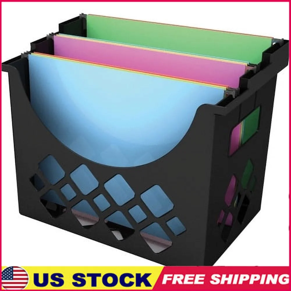 

Desktop Hanging File Organizer Recycled Plastic Sturdy File Holder Easy Viewing Inserts Desk Shelf Work Area