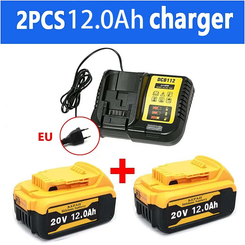 

NEW DCB201 20V 20 Volt Max 12.0AH Lithium Battery DCB206-2 DCB205-2 DCB181 DCB182 DCB206