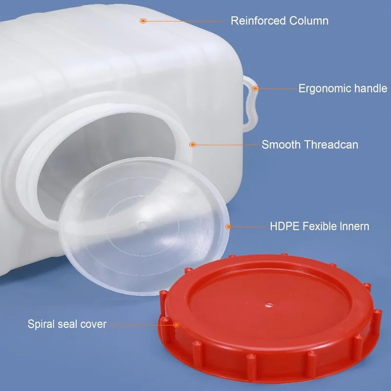 Large Capacity Water Container Plastic Water Tank with 3M Pipe, Heavy Duty  Storage Carrier (Size:80L/21.1Gallon)