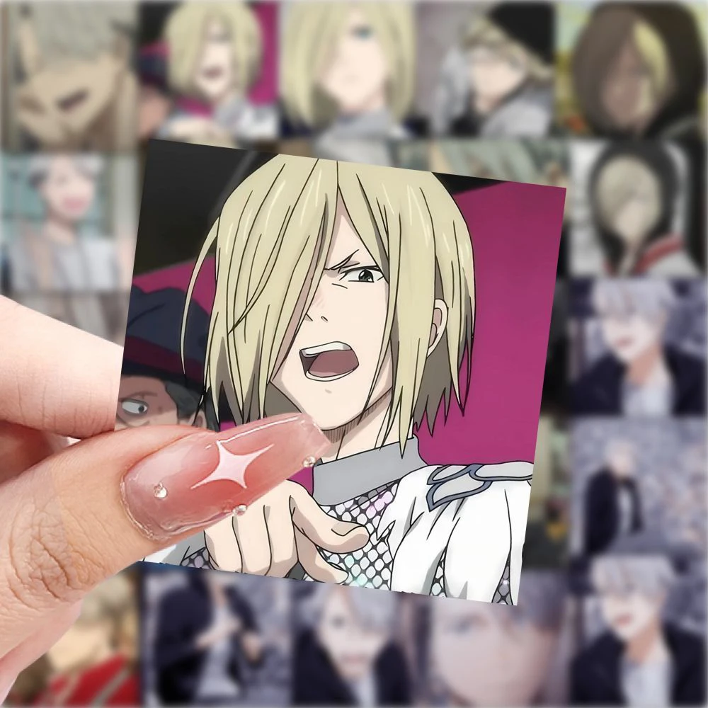 10/30/59 Uds Yuri On Ice pegatinas de Anime Yuri Katsuki Victor Nikiforov pegatina de dibujos animados portátil Scrapbooking Yuri Plisetsky calcomanía
