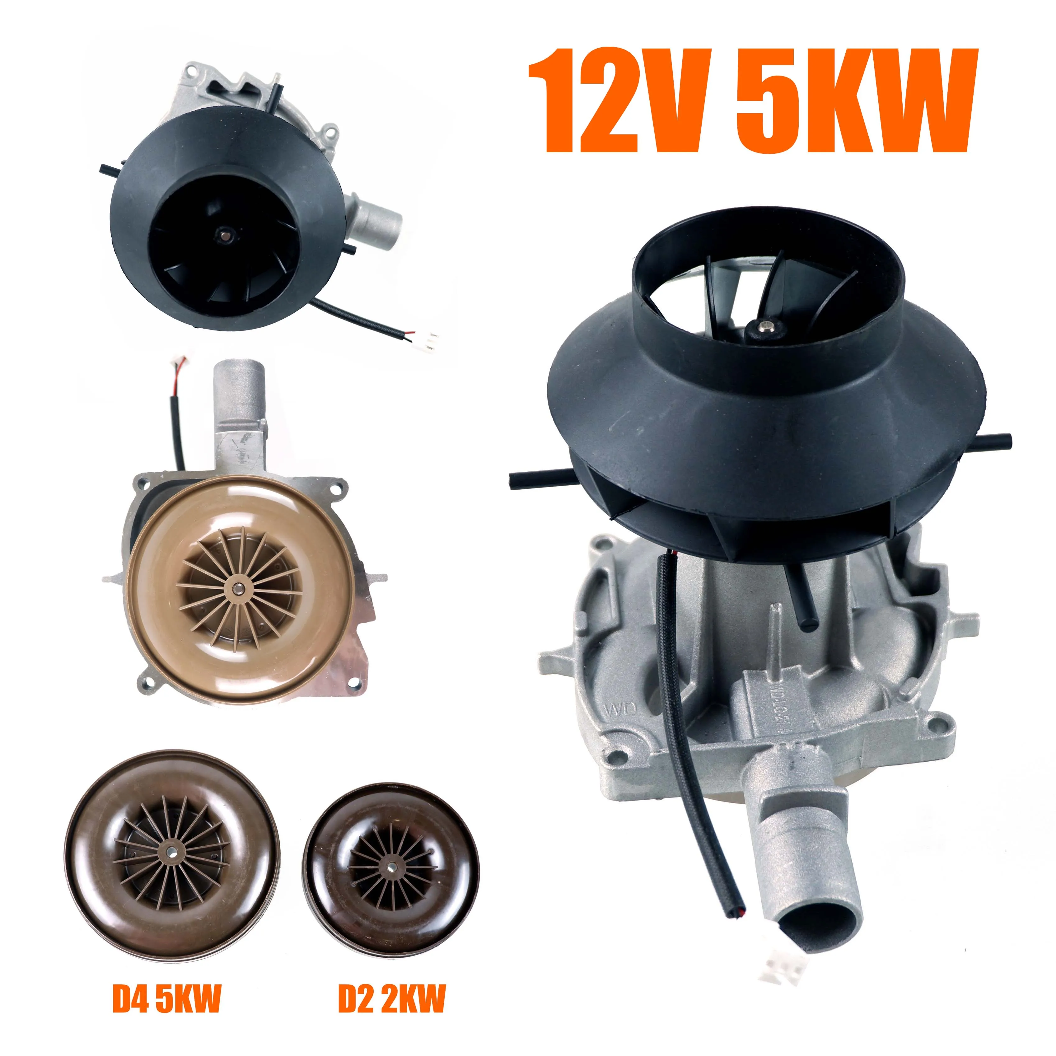 B 12V Car Heater Blower Fan Motor Assembly Wind Wheel Inner For Chinese 2KW 5KW Diesel Air Parking Heaters D2 D4