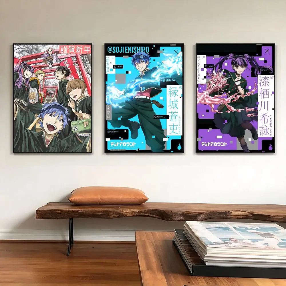 comic Dead Account Poster HD Poster Printing Cozy Warm Style Home Decor for Bedroom Corridor Cafe Gift