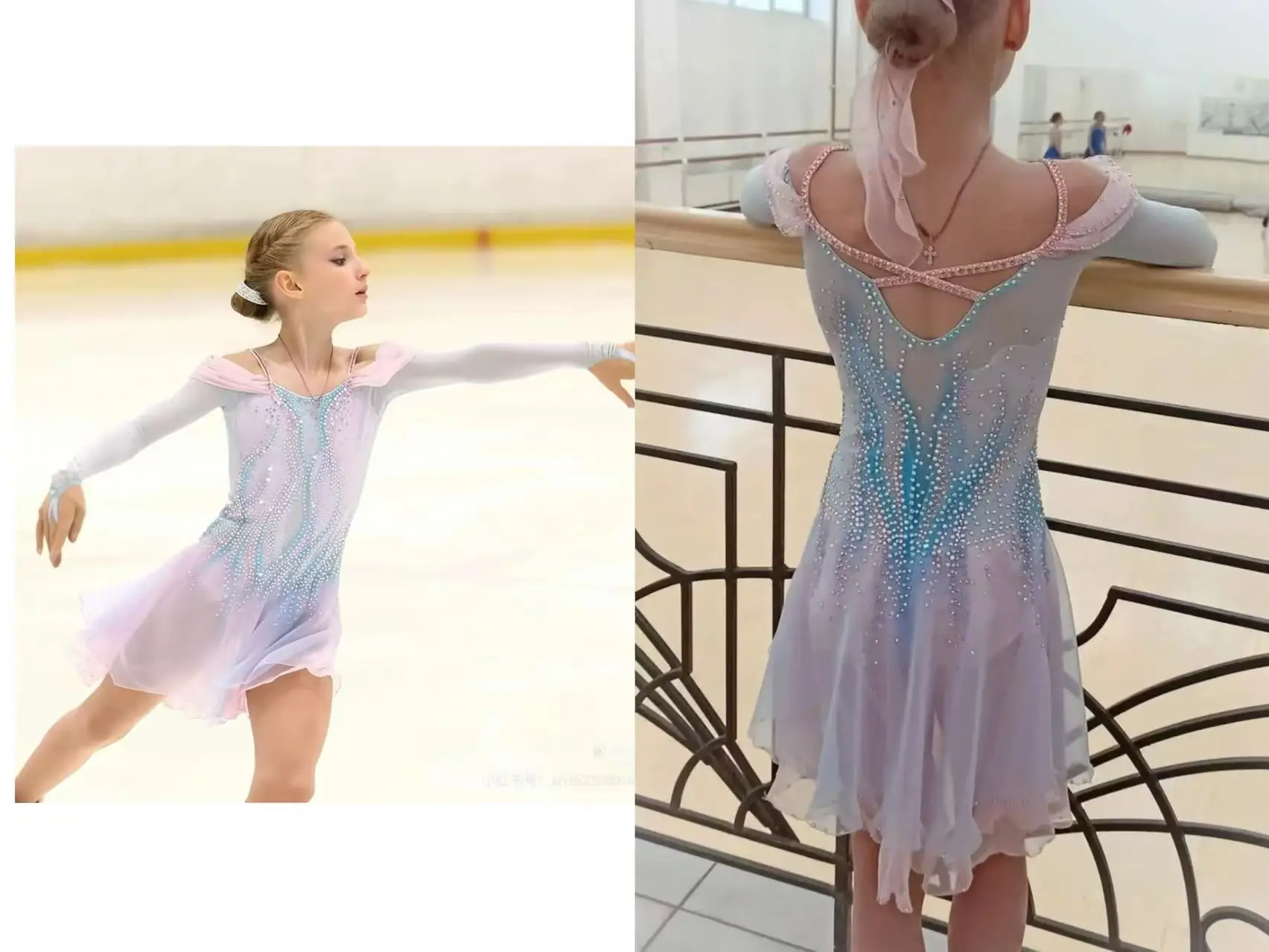 

Figure skating performance costume skating suit