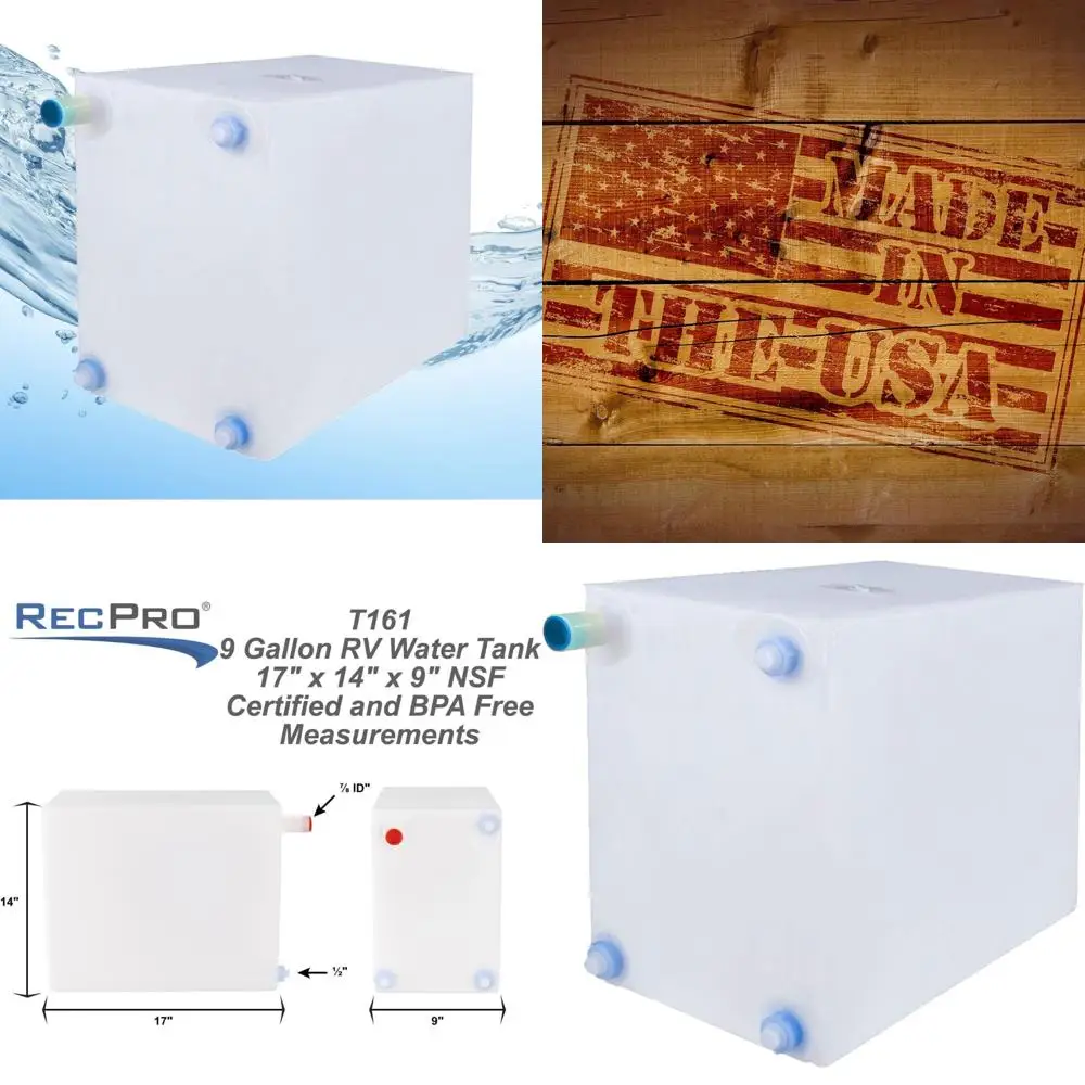 Портативный 9-галлонный резервуар для хранения свежей воды на колесах, без BPA, сделано в США, идеально подходит для кемпинга и путешествий