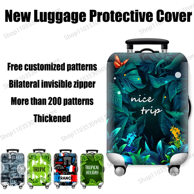 

2024 New World Map Travel Luggage Protective Cover for 18-32 Inch Bag Suitcase Trolley Covers Case Traveling Accessories