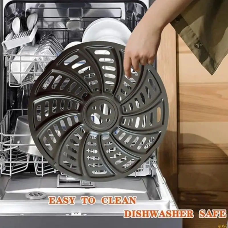 A0NC Air Fryer Tray Play Plate Многофункциональный металлический инструмент для приготовления пищи для модели 6QT