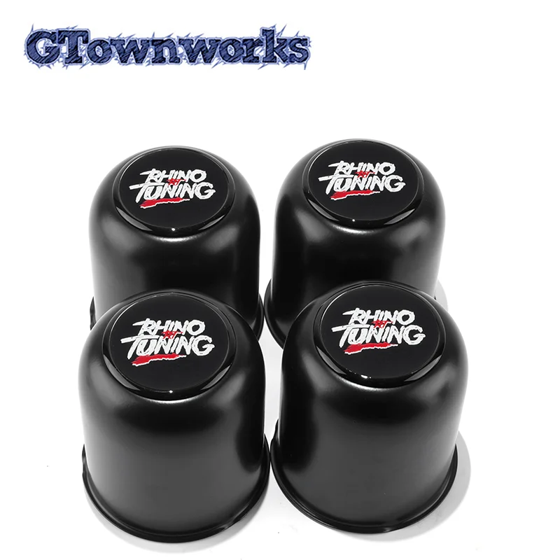 

GTownworks 1pc/4pcs 83mm Stainless Push Through Center Caps Auto Accessorie For 3.27" Trailer/Truck Rims Center Bore 2.95" Tall