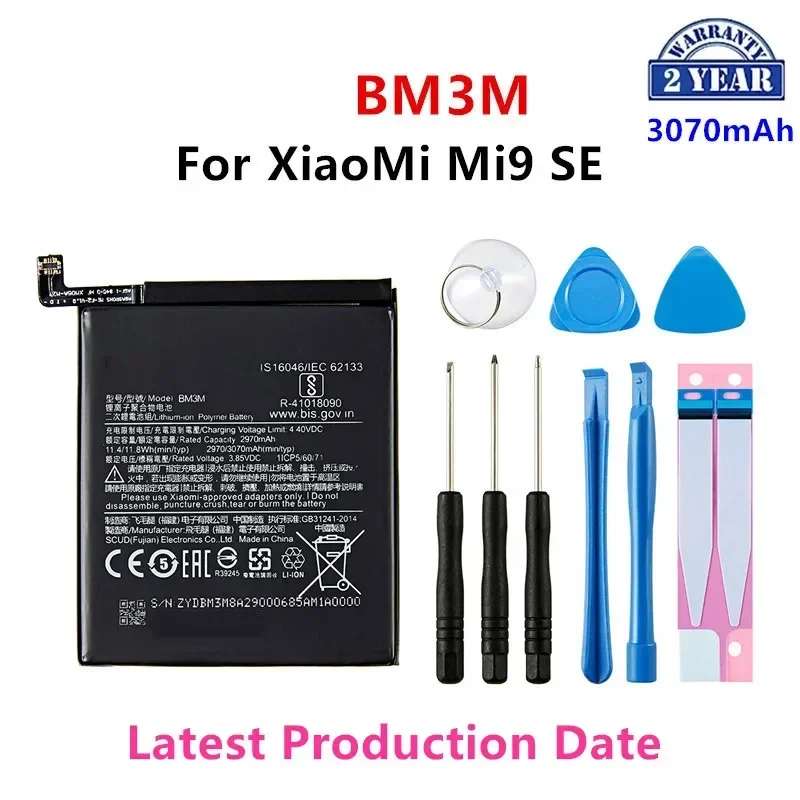 Brand New  BM3M 3070mAh Battery For Xiaomi 9 Se Mi9 SE Mi 9SE BM3M High Quality Phone Replacement Batteries +Tools