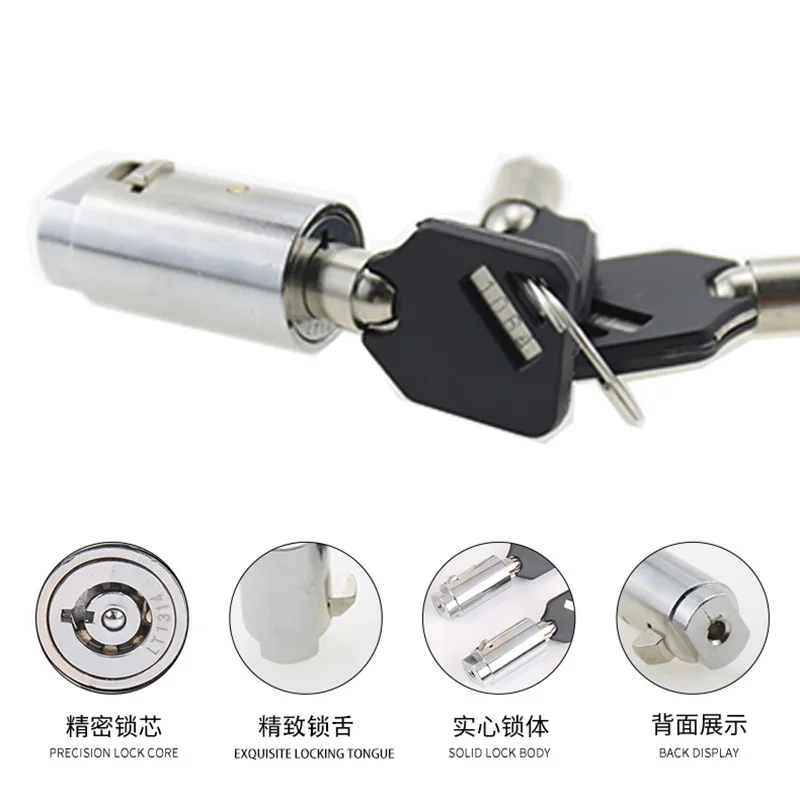

Anti-theft High Secure Zinc Door Lock Cylinder with Round Key One Key Multiple Locks for Vending Machine Video Game Console