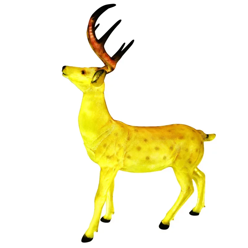 

Outdoor simulated sika deer, luminous sculpture ornament