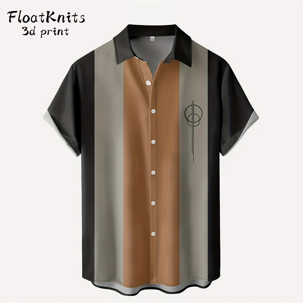 

Summer Minimalist Men's Clothing Lapel Men's Shirts for Men Harajuku Street New T Shirt for Man Simple Man Clothes Fashion Tops