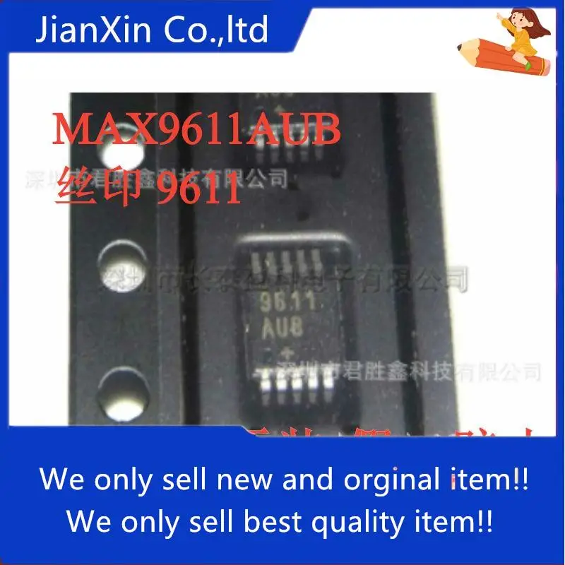 

10pcs 100% orginal new MAX9611 MAX9611AUB Silkscreen 9611: MSOP10