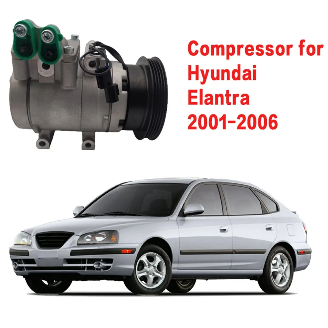 Car AC Air Conditioner Compressor for Hyundai Elantra 2001 2002 2003 2004 2005 2006 Automotive Compressor 2021614 78347 10926C