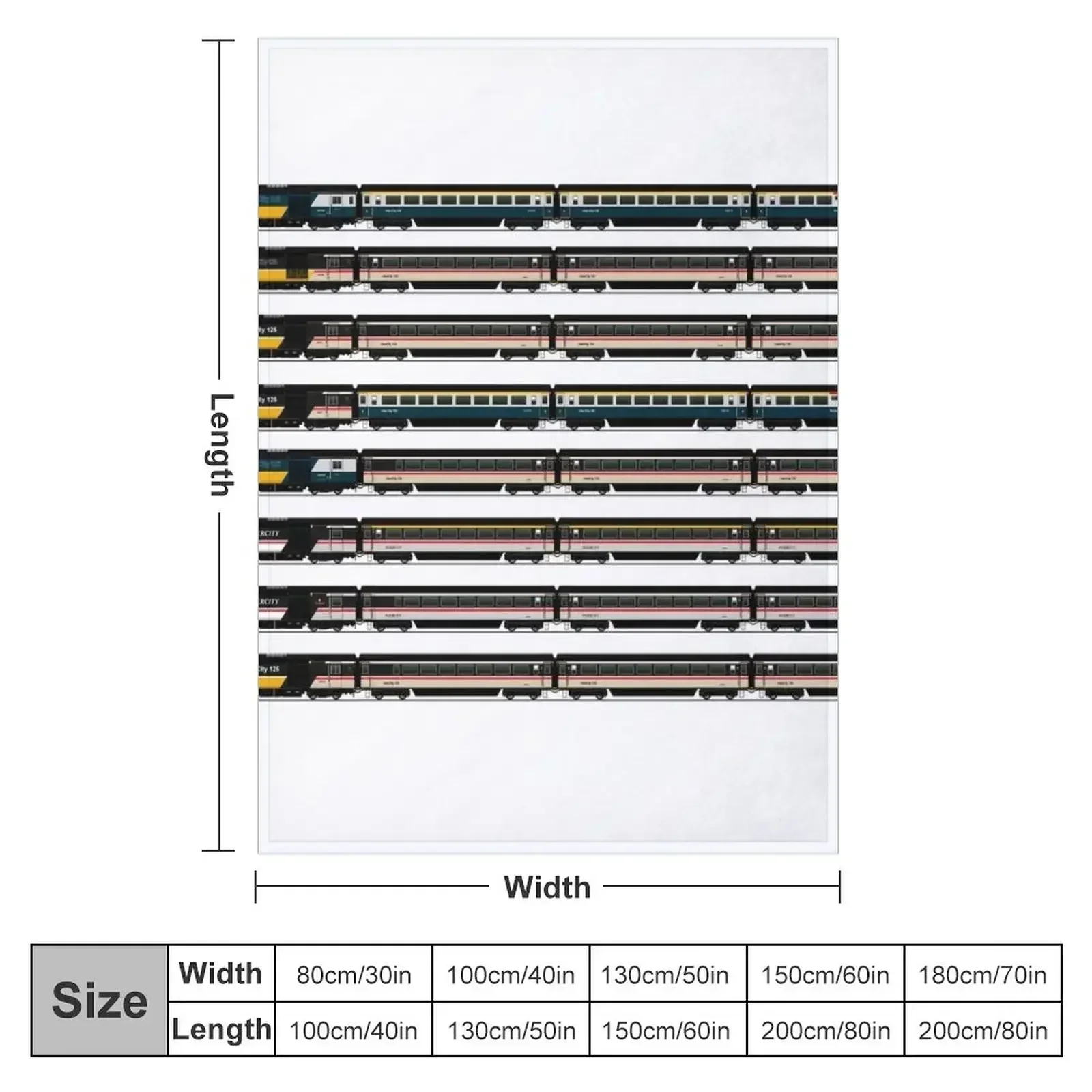 InterCity 125 locomotives 1980's Throw Blanket Decorative Sofa for sofa Weighted Blankets