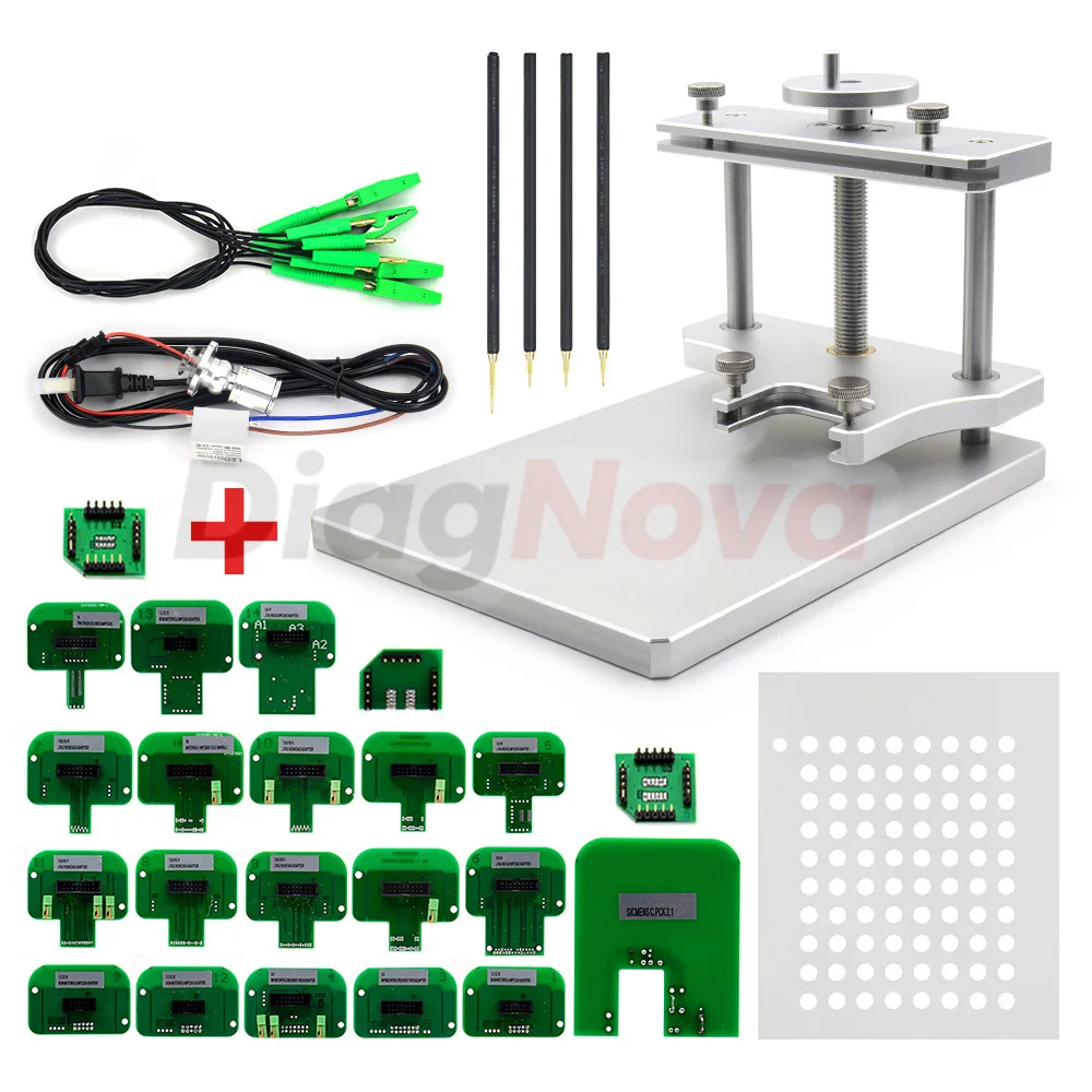 Stainless Steel LED BDM Frame ECU Programming Chip Tuning Tool with 22 Adapters ECU Probe for KESS V2 KTAG KTM100 FGTECH