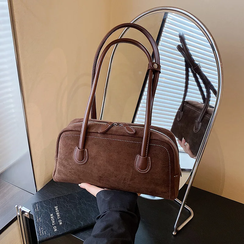 

2025 Spring Summer Womens Baguette Bag Vintage Pillow Underarm Purse Fashion Versatile Shoulder Bag
