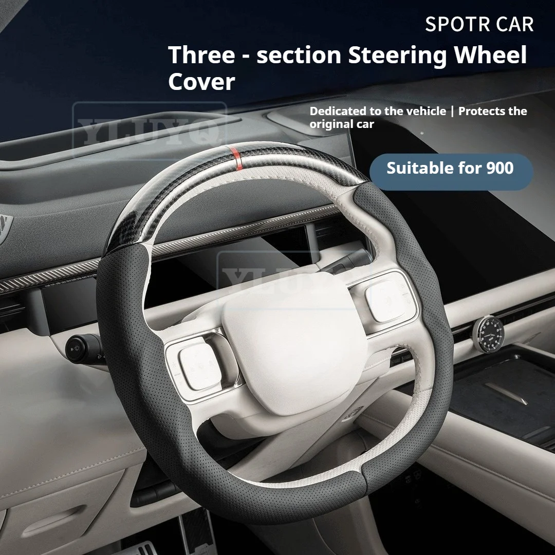 For Lynk & Co 900 Dedicated Car Three-Stage Full-Cover Steering Wheel Cover Automotive Interior Handle Cover Accessories