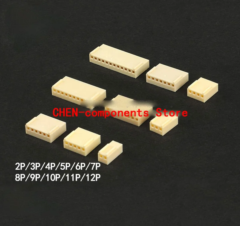 20Pcs KF2510 Connector 2.54Mm Plug Rubber Shell 2 P/3P/4P/5P/6P/7P--12 Pin KF2510 Connector Haakse Pin Header