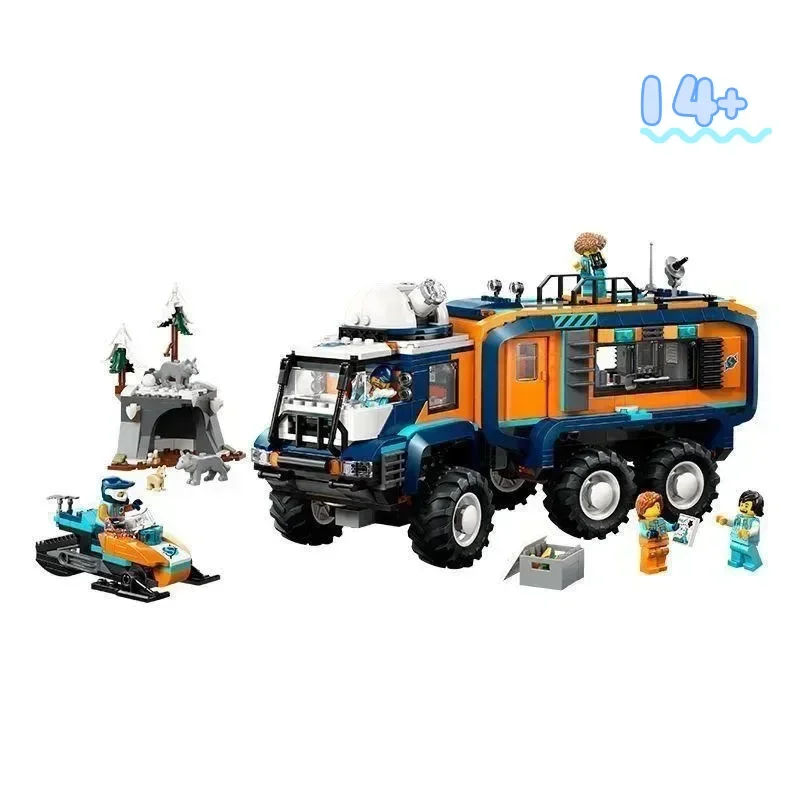 

Набор строительных блоков Disney City Arctic Explorer 60471, 1064 детали, грузовик-игрушка, подарки на праздники и вечеринки