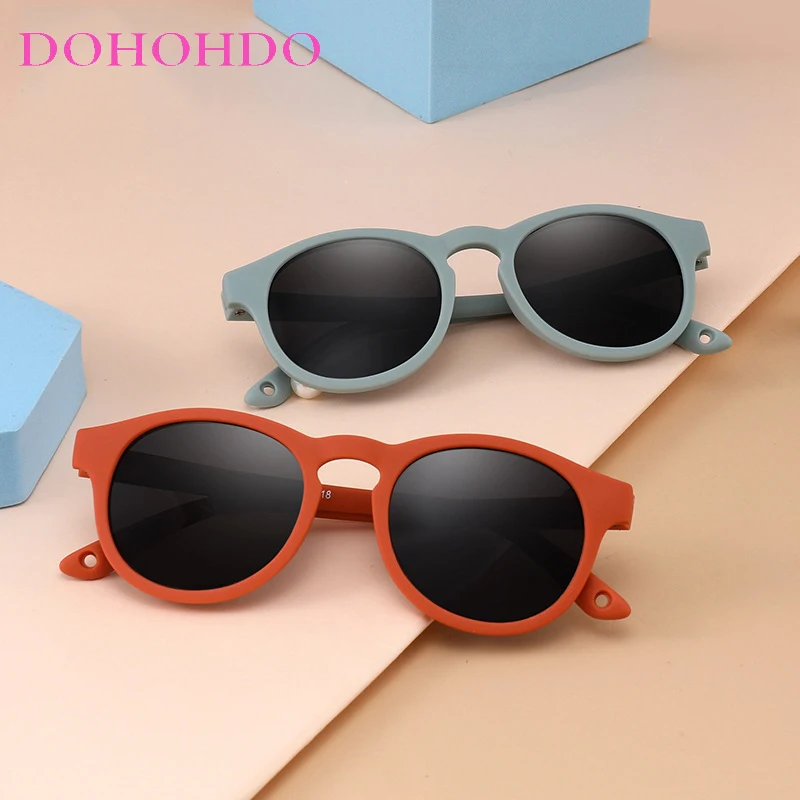 

DOHOHDO 2023 0-3 Years TPEE Round Glasses Children Polarized Sunglasses For Kids Shades Sport Boys Girls Lentes De Sol Anti-UV