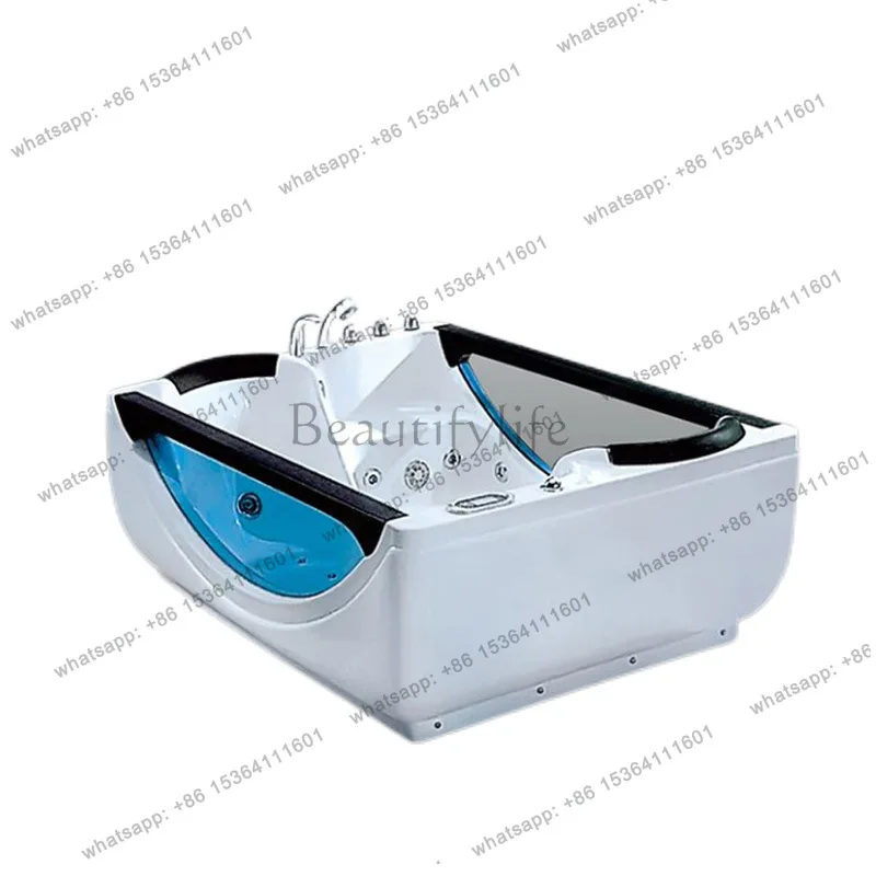 

Smart bathtub freestanding couple bath acrylic double bath surf jacuzzi