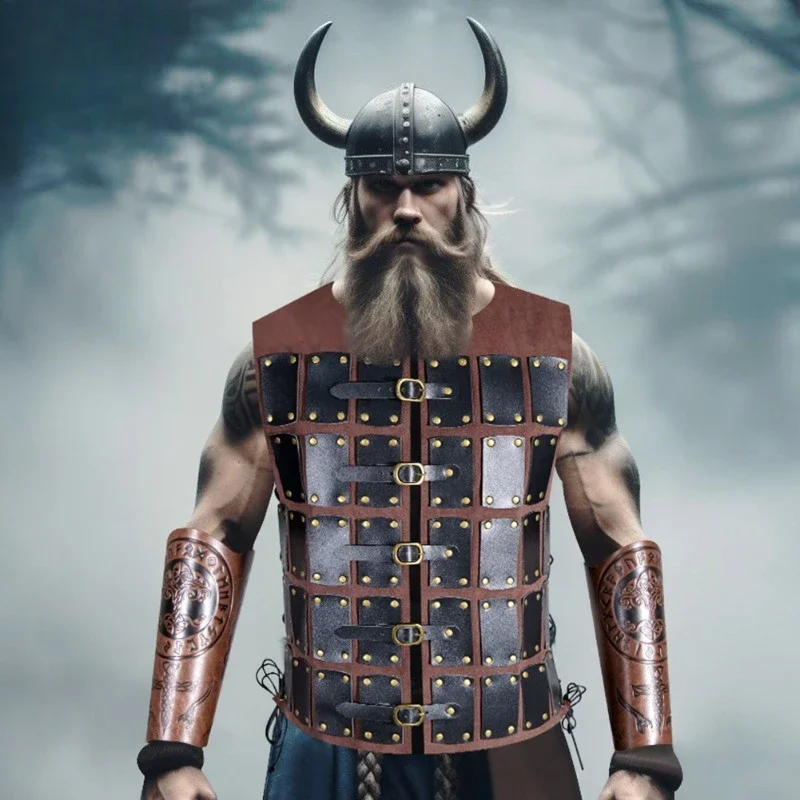 

Makeup costumes, medieval retro contrasting shawls, vests, steampunk armor, armor.