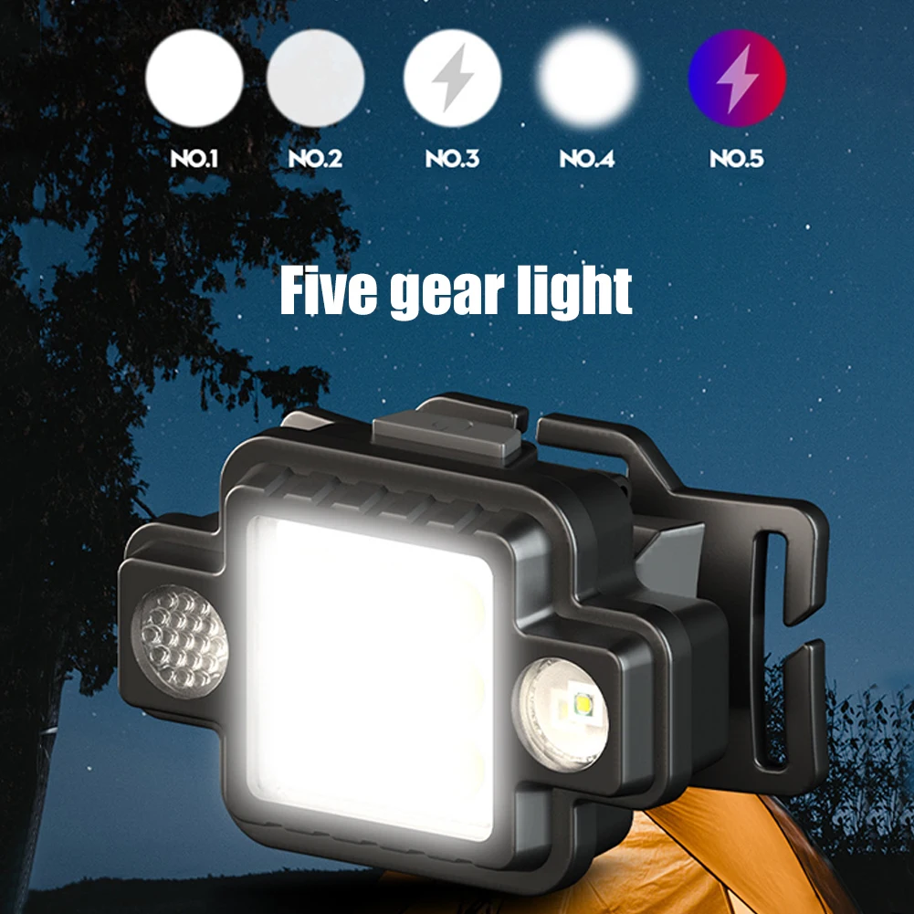

Multifunctional Emergency Light 500LM Safety XPG COB Headlight Torch Rechargeable for Outdoor Fishing Hiking Emergency