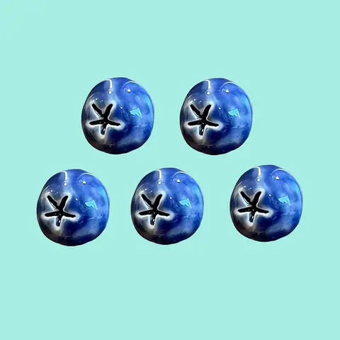 पोर्टेबल ब्लूबेरी फ्रिज मैग्नेट रेज़िन छोटे ब्लूबेरी फ्रिज मैग्नेट सजावट व्यावहारिक रसोई सजावट घरेलू सामान 10 best sales राल चुंबक - №9