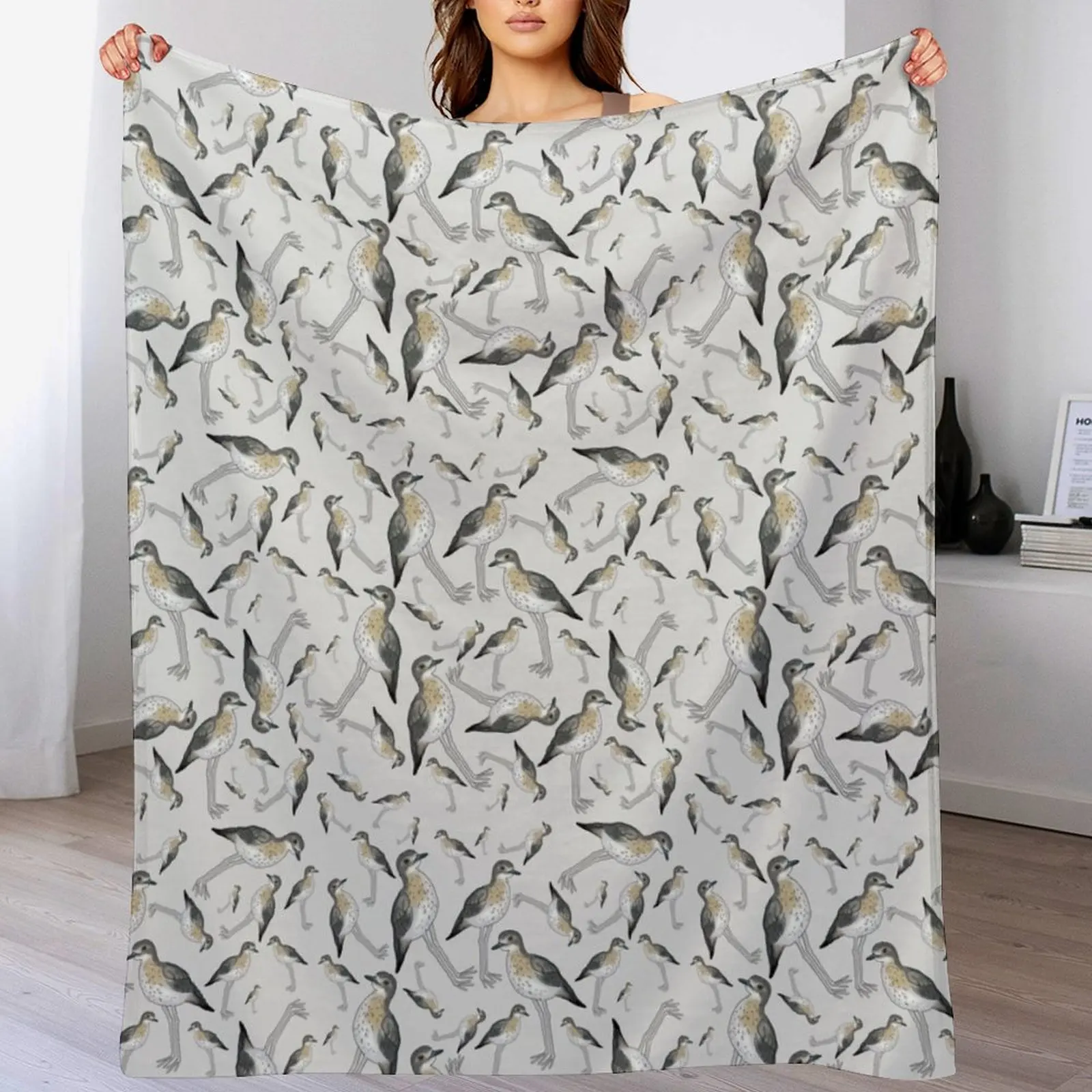 

Curlew repeat Throw Blanket Beach Hairys for sofa decorative Blankets